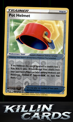 Reverse Holofoil Pot Helmet 146/172 Pokemon Uncommon SWSH09: Brilliant Stars Car