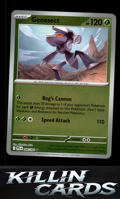 Reverse Holofoil Genesect 008/094 Pokemon Rare ME02: Phantasmal Flames Card NM
