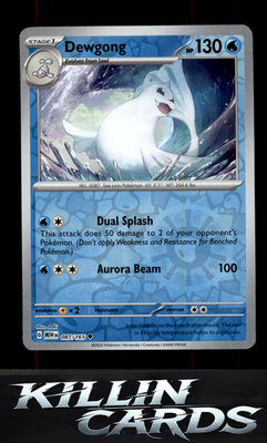 Reverse Holofoil Dewgong 087/165 Pokemon Uncommon SV: Scarlet & Violet 151 Card