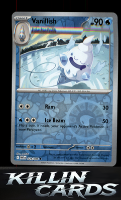 Reverse Holofoil Vanillish 028/086 Pokemon Common SV: White Flare Card NM