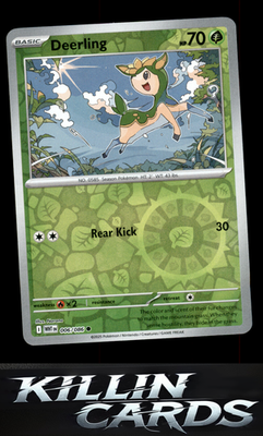 Reverse Holofoil Deerling 006/086 Pokemon Common SV: White Flare Card NM