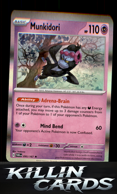 Munkidori 095/167 Pokemon Rare SV06: Twilight Masquerade Card NM