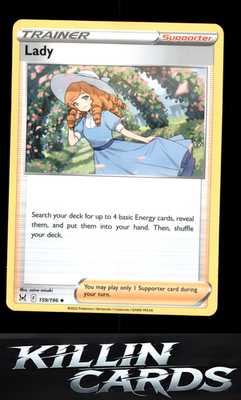Lady 159/196 Pokemon Uncommon SWSH11: Lost Origin Card NM