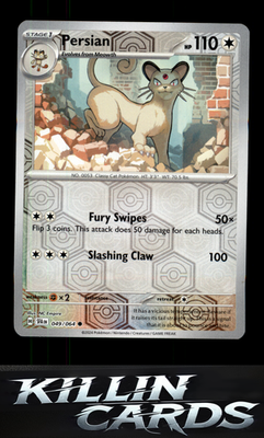 Reverse Holofoil Persian - 049/064 049/064 Pokemon Common SV: Shrouded Fable Car