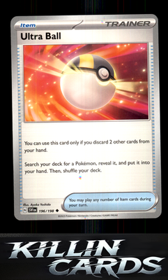 Ultra Ball 196/198 Pokemon Uncommon SV01: Scarlet & Violet Base Set Card NM