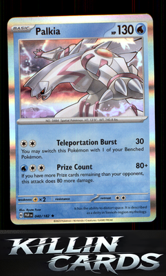 Palkia 040/182 Pokemon Rare SV04: Paradox Rift Card NM