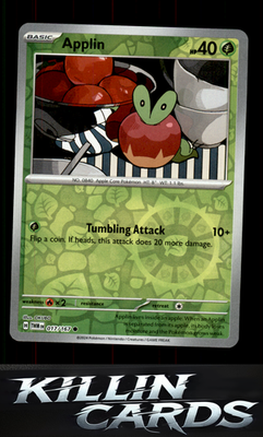 Reverse Holofoil Applin - 017/167 017/167 Pokemon Common SV06: Twilight Masquera