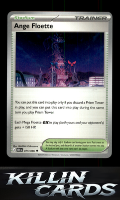 Ange Floette 075/086 Pokemon Uncommon ME04: Chaos Rising Card NM