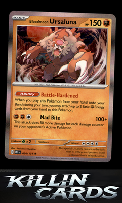 Bloodmoon Ursaluna 054/131 Pokemon Rare SV: Prismatic Evolutions Card NM