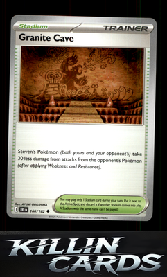 Granite Cave 166/182 Pokemon Uncommon SV10: Destined Rivals Card NM