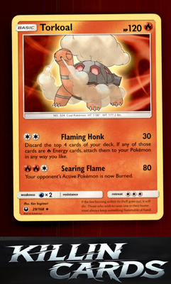 Torkoal 29/168 Pokemon Uncommon SM - Celestial Storm Card LP