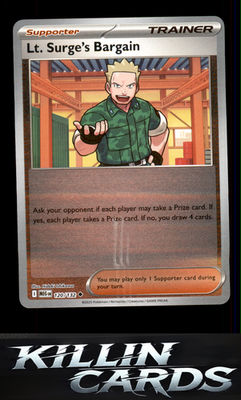 Reverse Holofoil Lt. Surge's Bargain - 120/132 120/132 Pokemon Uncommon ME01: Me