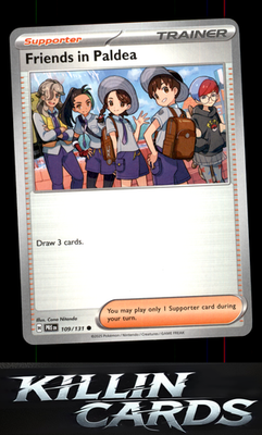 Friends in Paldea - 109/131 109/131 Pokemon Common SV: Prismatic Evolutions Card