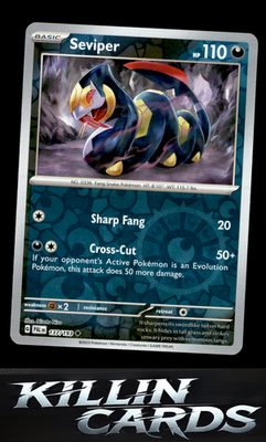 Reverse Holofoil Seviper 137/193 Pokemon Uncommon SV02: Paldea Evolved Card NM