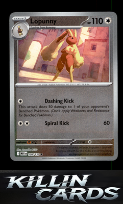 Reverse Holofoil Lopunny 108/132 Pokemon Common ME01: Mega Evolution Card NM