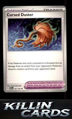 Cursed Duster 161/182 Pokemon Uncommon SV04: Paradox Rift Card NM
