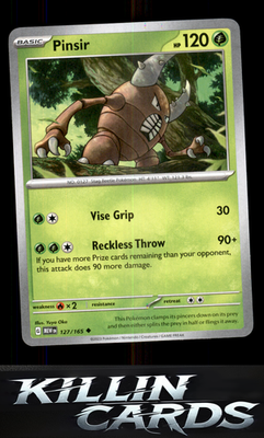 Pinsir 127/165 Pokemon Uncommon SV: Scarlet & Violet 151 Card NM