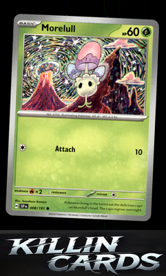 Morelull 008/191 Pokemon Common SV08: Surging Sparks Card NM