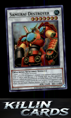 Samurai Destroyer OP26-EN008 YuGiOh Super Rare OTS Tournament Pack 26 Card NM