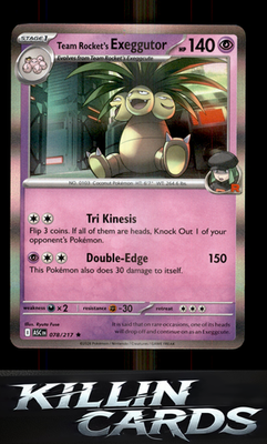 Team Rocket's Exeggutor 078/217 Pokemon Rare ME: Ascended Heroes Card NM