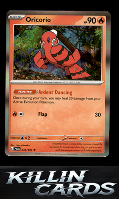 Oricorio 033/193 Pokemon Rare SV02: Paldea Evolved Card NM