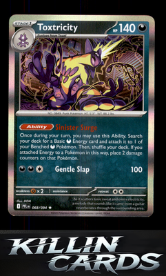 Toxtricity 068/094 Pokemon Rare ME02: Phantasmal Flames Card NM