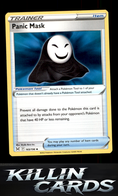Panic Mask 165/196 Pokemon Uncommon SWSH11: Lost Origin Card NM