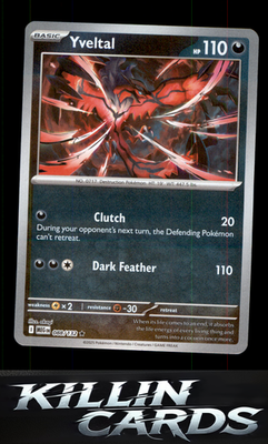 Reverse Holofoil Yveltal 088/132 Pokemon Rare ME01: Mega Evolution Card NM