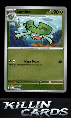 Lombre 006/094 Pokemon Common ME02: Phantasmal Flames Card NM