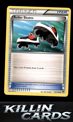 Roller Skates 125/146 Pokemon Uncommon XY Base Set Card LP