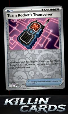 Reverse Holofoil Team Rocket's Transceiver 178/182 Pokemon Uncommon SV10: Destin
