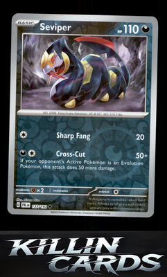 Reverse Holofoil Seviper 137/193 Pokemon Uncommon SV02: Paldea Evolved Card NM