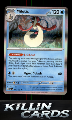 Milotic 036/182 Pokemon Rare SV04: Paradox Rift Card NM