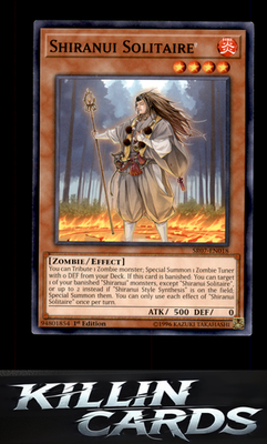 1st Edition Shiranui Solitaire SR07-EN018 YuGiOh Common Structure Deck: Zombie H