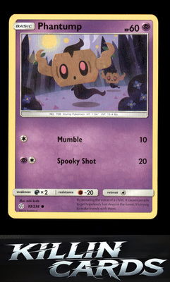 Phantump 93/236 Pokemon Common SM - Cosmic Eclipse Card NM