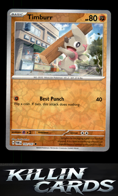 Reverse Holofoil Timburr - 103/167 103/167 Pokemon Common SV06: Twilight Masquer