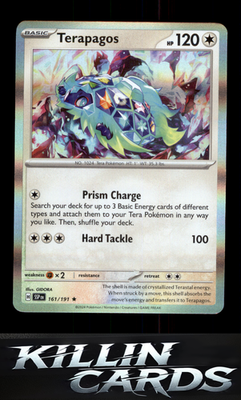 Terapagos 161/191 Pokemon Rare SV08: Surging Sparks Card NM
