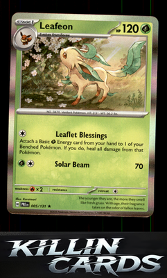 Leafeon 005/131 Pokemon Rare SV: Prismatic Evolutions Card NM