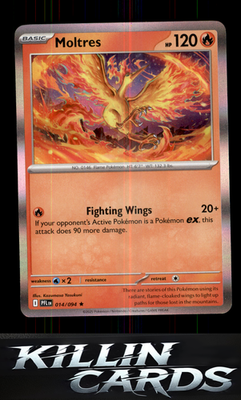 Moltres 014/094 Pokemon Rare ME02: Phantasmal Flames Card NM