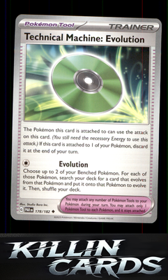 Technical Machine: Evolution 178/182 Pokemon Uncommon SV04: Paradox Rift Card NM