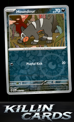 Reverse Holofoil Houndour 062/131 Pokemon Common SV: Prismatic Evolutions Card N