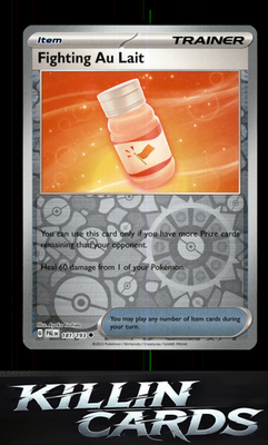 Reverse Holofoil Fighting Au Lait 181/193 Pokemon Uncommon SV02: Paldea Evolved