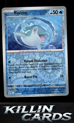 Reverse Holofoil Finizen 60/197 060/197 Pokemon Common SV03: Obsidian Flames Car