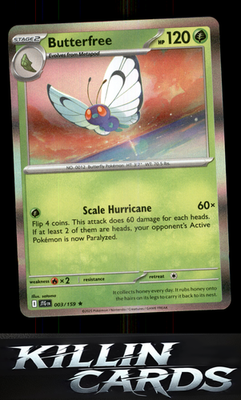 Butterfree 003/159 Pokemon Rare SV09: Journey Together Card NM
