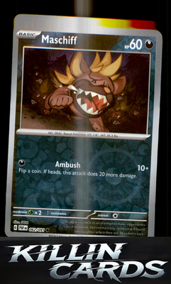 Reverse Holofoil Maschiff 062/091 Pokemon Common SV: Paldean Fates Card NM