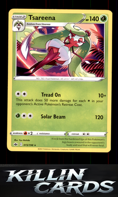 Tsareena 015/198 Pokemon Rare SWSH06: Chilling Reign Card NM