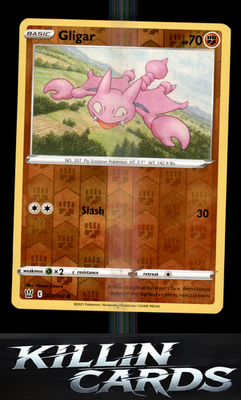 Reverse Holofoil Gligar 071/163 Pokemon Common SWSH05: Battle Styles Card NM