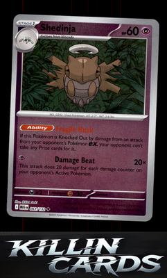 Reverse Holofoil Shedinja - 061/132 061/132 Pokemon Uncommon ME01: Mega Evolutio