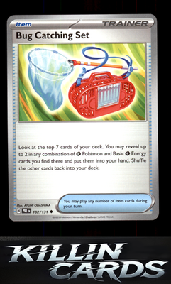 Bug Catching Set 102/131 Pokemon Uncommon SV: Prismatic Evolutions Card NM