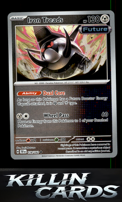 Reverse Holofoil Iron Treads 118/162 Pokemon Uncommon SV05: Temporal Forces Card